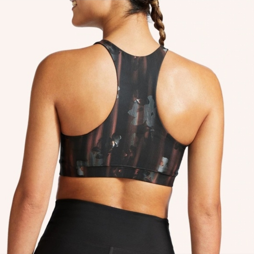 Peloton Show Up Floral High Neck Bra Size Medium - Picture 2 of 7